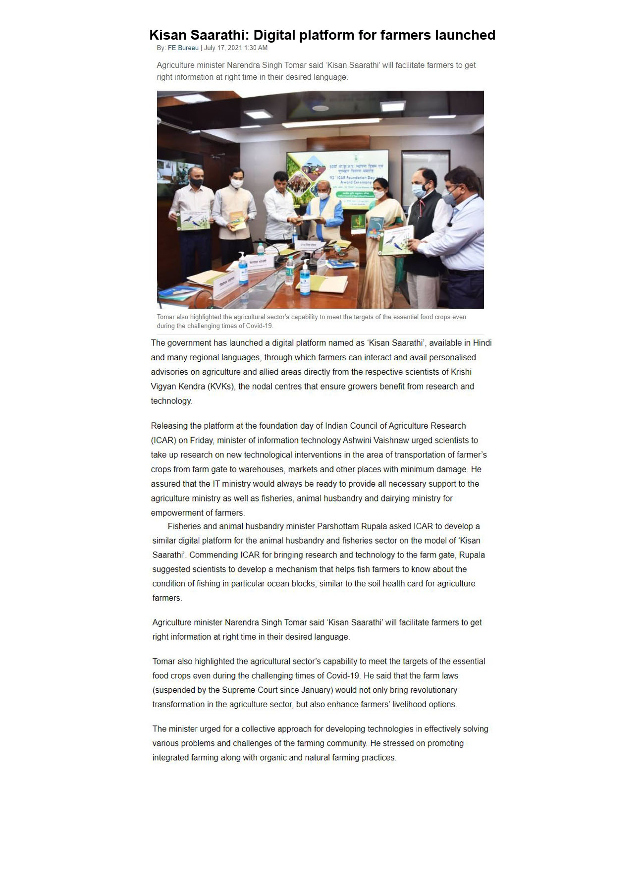 Kisan-Saarathi-Digital_platform_for_farmers_launched
