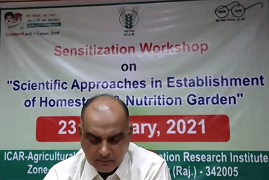 Virtual Sensitization Workshop on “Homestead & Nutrition Garden”