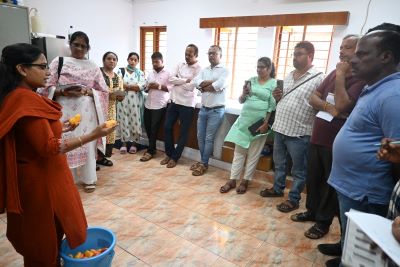 Hands on training programme on minimal processing of Cashew Apples Organised at ICAR-DCR, Puttur, Karnataka