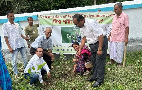 ICAR-KVK, Nadia Observes World Environment Day 2025 with Focus on Plastic-Free Agriculture
