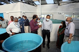 Secretary (Fisheries), Ministry of Fisheries, Animal Husbandry & Dairying, Government of India visits ICAR-CIBA, Chennai 02.jpg