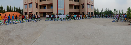 Awareness-cum-Mega Plant Protection Input Distribution Programme Organised for SC Farmers in the Ecologically Vulnerable Sundarbans Region at SSKVK, Narendrapur