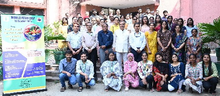 ICAR-IARI Celebrates World Food Day 2025  16 October 2025, New Delhi  The Division of Food Science and Postharvest Technology, ICAR-Indian Agricultural Research Institute celebrated World Food Day 2025 to commemorate the 80th Anniversary of the founding of the Food and Agriculture Organization of the United Nations (FAO) eight decades dedicated to the vision of a world free from hunger.  The celebration highlighted the critical role of postharvest technologies in reducing food loss, improving nutritional quality, and ensuring food reaches consumers safely and efficiently. By integrating innovative postharvest interventions with sustainable food systems, ICAR-IARI continues to contribute to national and global food security goals.  The event, organized under the global theme ‘Hand in Hand for Better Foods and a Better Future,’ underscored the importance of collaboration to strengthen global food security. It reflected ICAR-IARI’s ongoing commitment to developing innovative agricultural and postharvest technologies that benefit farmers and consumers alike while promoting healthier and sustainable lives.  Dr. Shyam Narayan Jha, Deputy Director General (Agricultural Engineering), ICAR, emphasized food as a fundamental human right and highlighted the need to ensure healthy eating practices. He encouraged students to align their research with societal and regional priorities to contribute meaningfully to India’s developmental journey towards 2047.  Dr. Viswanathan Chinnusamy, Joint Director (Research), ICAR-IARI, highlighted ICAR-IARI’s ongoing research on biofortified crops as a key strategy to combat micronutrient deficiencies and enhance the nutritional security of the population. Dr. V. B. Patel, Assistant Director General (Horticulture), ICAR; and Dr. P. S. Brahmanand, Project Director, WTC, ICAR-IARI, also graced the occasion. They emphasized the critical role of sustainable agricultural practices in ensuring the availability of nutritious and affordable food for all.   In addition to its research excellence, ICAR-IARI continues to play a pivotal role in capacity building and knowledge dissemination through training programs for farmers and extension workers, encouraging the adoption of sustainable and efficient postharvest management practices.  By celebrating World Food Day 2025, ICAR-IARI reaffirmed its commitment to collaborative action, ensuring that no one is left behind in the collective effort to build a sustainable and equitable food future.  (Source: ICAR-Indian Agricultural Research Institute, New Delhi)