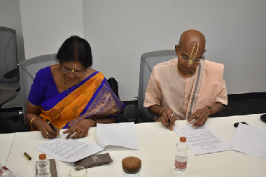 MoU inked with Hare Krishna Movement Charitable Foundation (HKMCF), Kokapet to Promote Millet-Based Nutrition Initiatives