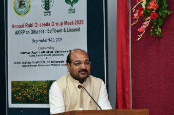 Linseed and Safflower are Crops of the Future, Says DG (ICAR) Dr ML Jat at BAU Meet Annual Rabi Oilseeds Group Meet concludes at Birsa Agricultural University, Ranchi