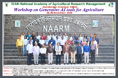 Workshop on ‘Generative AI tools for Agriculture’ concludes at ICAR-NAARM
