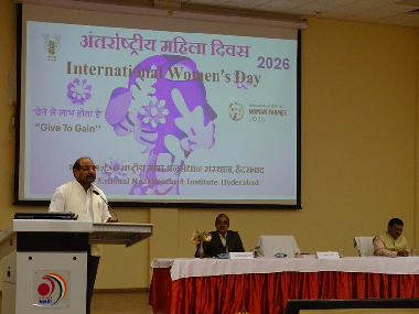 ICAR-National Meat Research Institute, Hyderabad  International Women’s Day was celebrated at ICAR–National Meat Research Institute, Hyderabad, in the presence of Dr M.L. Jat, Secretary, DARE & Director General, ICAR. The programme highlighted the significant contributions of women in agriculture, science, and entrepreneurship, and emphasized the need for empowering women across agri-food value chains. The event also noted that 2026 is being observed as the International Year of the Woman Farmer, recognizing the crucial role of women in strengthening agrifood systems and rural livelihoods.  On the occasion, women entrepreneurs and incubatees associated with the Agri-Business Incubator (ABI) of ICAR-NMRI were felicitated for their innovative initiatives in livestock product processing and value addition. Addressing the gathering, Dr Jat highlighted the growing role of women-led start-ups and enterprises supported through ICAR’s Agri-Business Incubation ecosystem in transforming agri-based businesses, and encouraged women incubatees to utilize ICAR’s research and incubation support to develop scalable, market-oriented technologies.  During the programme, the Director General also released two institute publications: the Final Project Report of the contract research project with Frigorifico Allana Private Limited and “ICAR-NMRI at a Glance,” showcasing the institute’s mandate, achievements, and research initiatives.  ICAR–Indian Institute of Millets Research, Hyderabad  International Women’s Day 2026 was celebrated at ICAR–Indian Institute of Millets Research, Hyderabad, today, highlighting that 2026 has been declared as the UN Year for Women Farmers and recognizing the important role of women in agriculture, research, and food and nutritional security.  The programme was graced by Dr Geetha Nagasree, a renowned oncologist from Hyderabad, as the Chief Guest, who emphasized the importance of women’s health, early detection of diseases such as breast and cervical cancer, and the role of HPV vaccination and regular health check-ups.  Dr C. Tara Satyavathi, Director, ICAR–IIMR, highlighted the contributions of women in millet cultivation, processing, and value chains, and outlined the institute’s initiatives in capacity building, entrepreneurship promotion, and millet-based value addition to support women farmers, SHGs, and FPOs. On the occasion, Certificates of Appreciation were presented to women employees in recognition of their contributions to the institute’s research and outreach activities.  (Source: Respective ICAR Institutes)